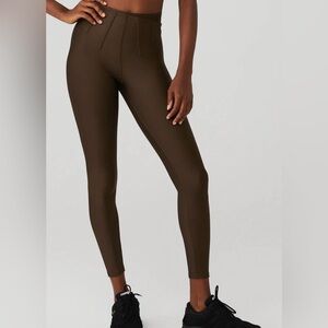 ALO Yoga Chocolate Brown High-Waisted Leggings